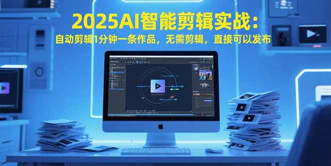 2025AI智能剪辑实战：自动剪辑1分钟一条作品，无需剪辑，直接可以发布-校睿铺
