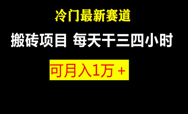 《冷门游戏搬砖项目》附教程+软件-校睿铺