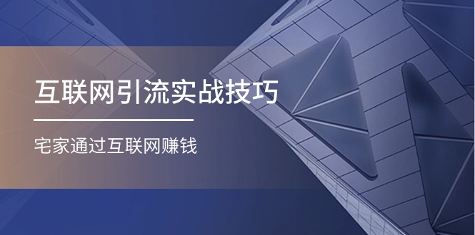 （11108期）互联网引流实操技巧(适合微商，吸引宝妈)，宅家通过互联网赚钱（17节）-校睿铺