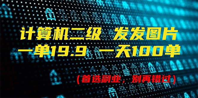 （11715期）计算机二级，一单19.9 一天能出100单，每天只需发发图片（附518G资料）-校睿铺