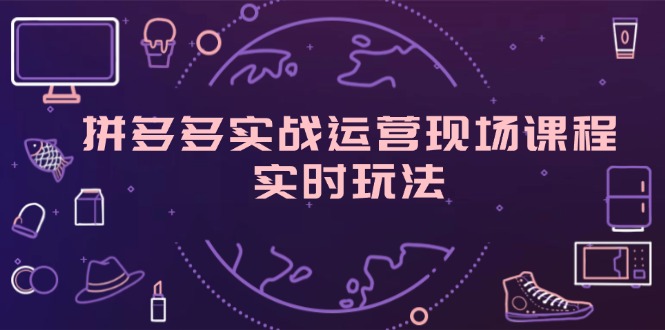 （11759期）拼多多实战运营现场课程，实时玩法，爆款打造，选品、规则解析-校睿铺