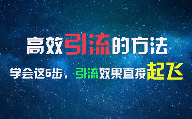 （11776期）高效引流的方法，可以帮助你日引300+创业粉，一年轻松收入30万，比打工强-校睿铺