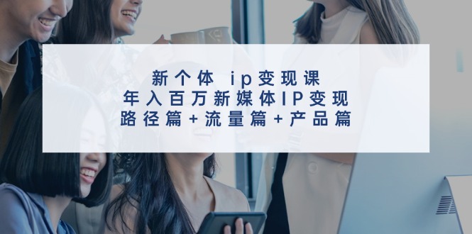 （11971期）新个体 ip变现课，年入百万新媒体IP变现，路径篇+流量篇+产品篇-校睿铺