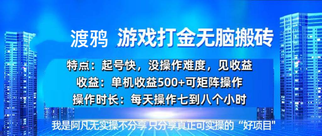 （13501期）韩国知名游戏打金无脑搬砖单机收益500+-校睿铺