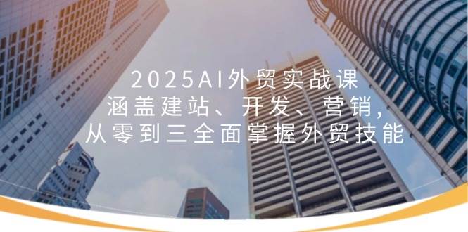 （14135期）2025AI外贸实战课：涵盖建站、开发、营销, 从零到三全面掌握外贸技能-校睿铺