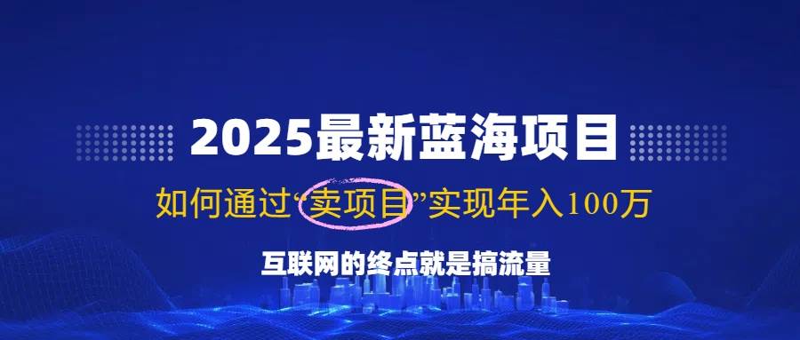 （14305期）2025最新蓝海项目，零门槛轻松复制，月入10万+，新手也能操作！-校睿铺