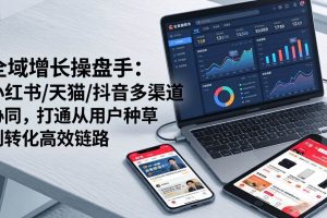全域增长操盘手：小红书/天猫/抖音多渠道协同，打通从用户种草到转化高效链路-校睿铺