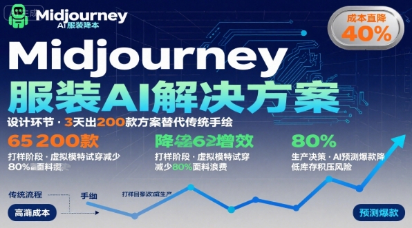 AI在服装领域的运用，使用midjourney做服装辅助企业降低成本-校睿铺