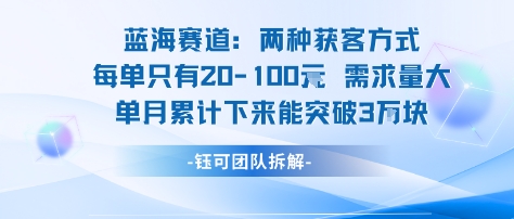 蓝海赛道：需求量大 单月累计下来能突破3W-校睿铺