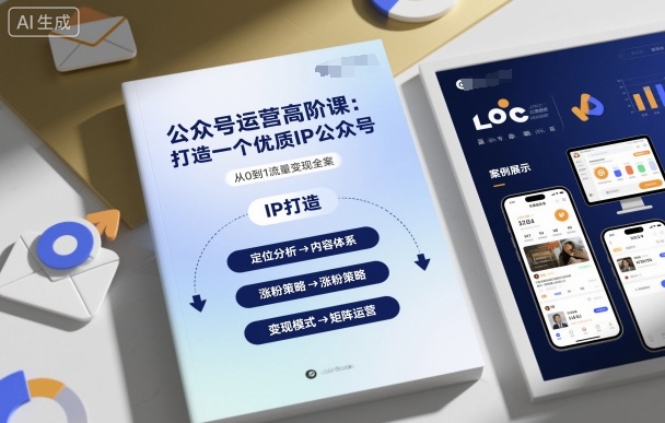公众号运营高阶课，打造一个优质IP公众号-校睿铺
