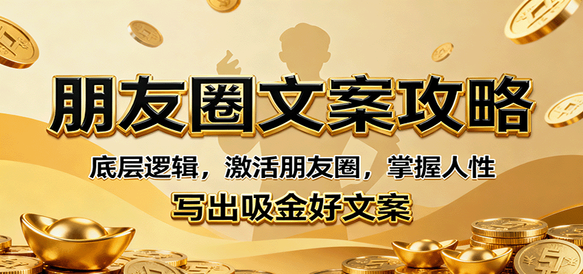 朋友圈文案攻略：底层逻辑，激活朋友圈，掌握人性，写出吸金好文案-校睿铺