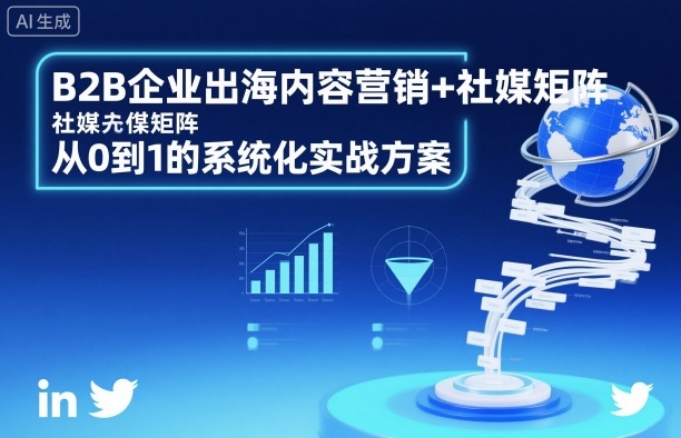 B2B企业出海内容营销+社媒矩阵，从0到1的系统化实战方案-校睿铺