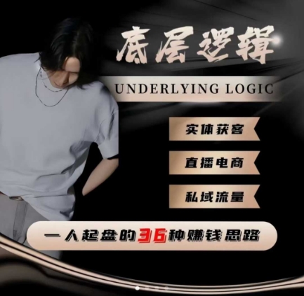 一个人起盘的底层逻辑，私域流量-直播电商-实体获客，一人起盘的36种賺钱思路-校睿铺
