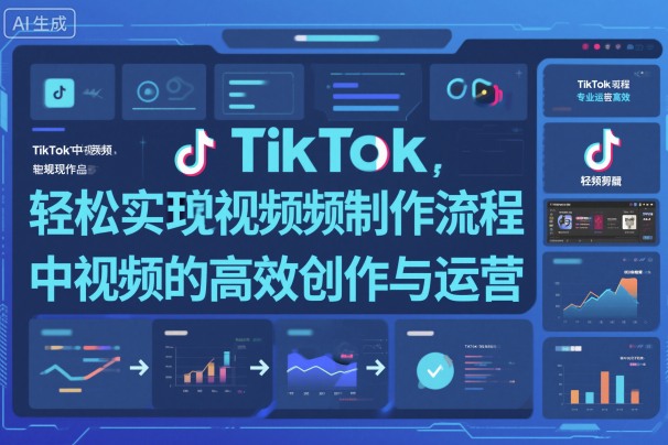 TikTok中视频制做流程，轻松实现Tk中视频的高效创作与运营-校睿铺