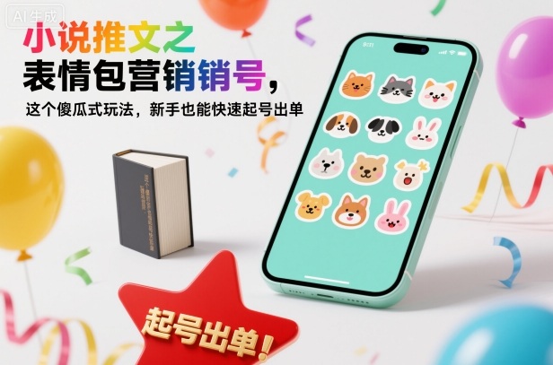 小说推文之表情包营销号，这个傻瓜式玩法，新手也能快速起号出单-校睿铺