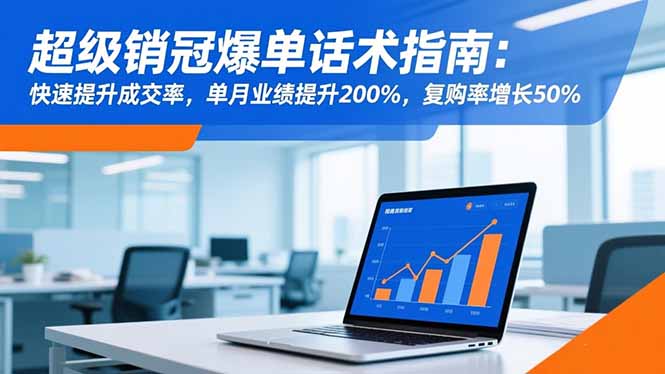 超级销冠爆单话术指南：快速提升成交率，单月业绩提升200%，复购率增长50%-校睿铺