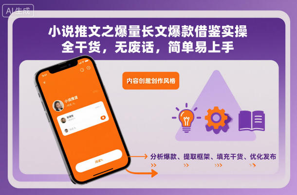 小说推文之爆量长文爆款借鉴实操，全干货，无废话，简单易上手-校睿铺