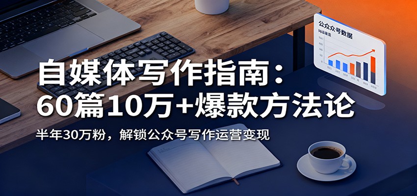 自媒体写作指南：60篇10万+爆款方法论，半年30万粉，解锁公众号写作运营变现-校睿铺