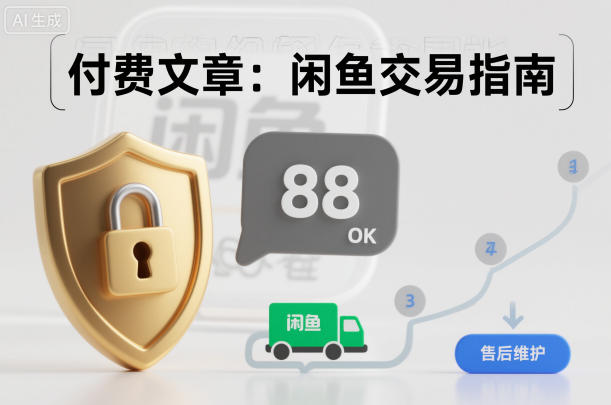 付费文章：闲鱼交易指南，怎么才能降低被坑被马扁的概率-校睿铺