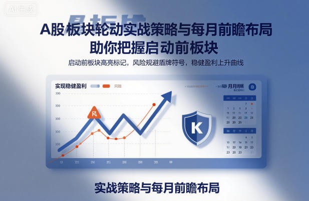 A股板块轮动实战策略与每月前瞻布局，助你把握启动前板块，规避风险，实现稳健盈利-校睿铺