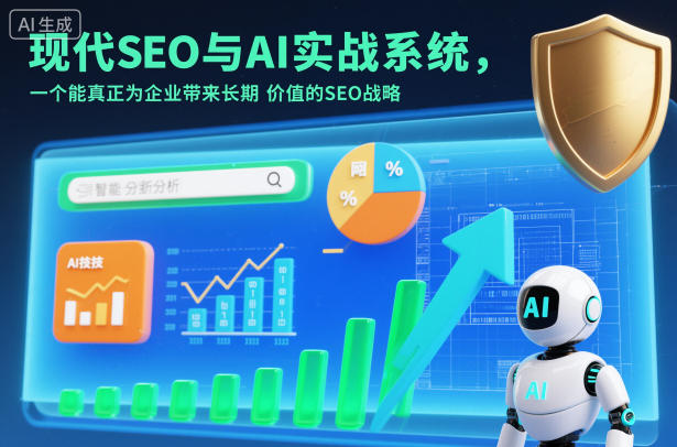 现代SEO与AI实战系统，一个能真正为企业带来长期价值的SEO战略(英语+中文字幕)-校睿铺