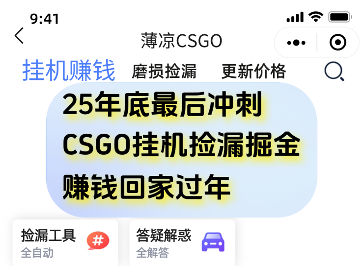 用CSGO游戏挂机捡漏掘金赚钱掘金，一部手机轻松日入500+-校睿铺