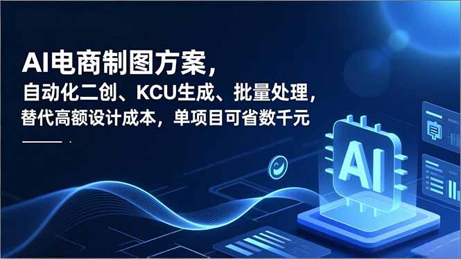 AI电商制图方案，自动化二创、SKU生成、批量处理，替代高额设计成本，单项目可省数千元-校睿铺