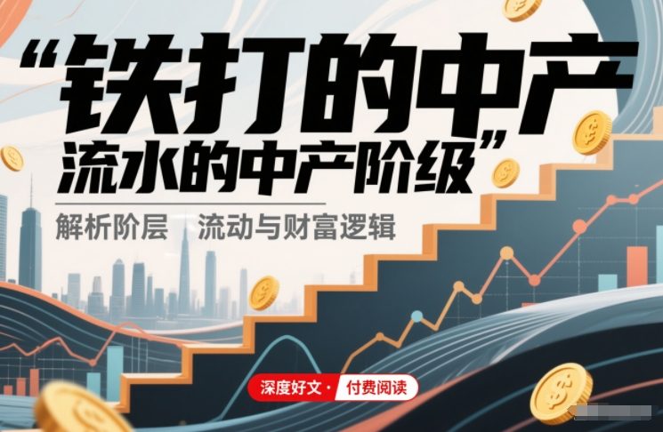 付费文章：铁打的中产，流水的中产阶级-校睿铺