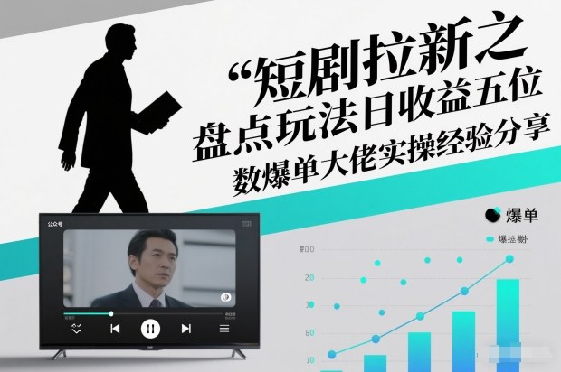 短剧拉新之盘点玩法日收益五位数爆单大佬实操经验分享-校睿铺