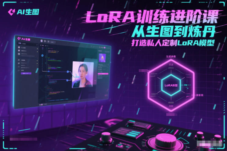 LoRA训练进阶课，从生图到炼丹，打造私人定制LoRA模型-校睿铺