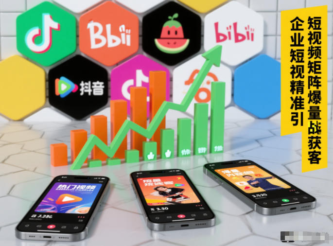 企业短视频精准引流矩阵获客，短视频矩阵爆量战法-校睿铺
