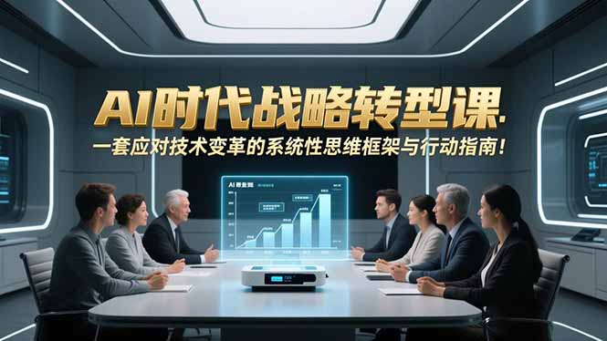 AI时代战略转型课：一套应对技术变革的系统性思维框架与行动指南！-校睿铺