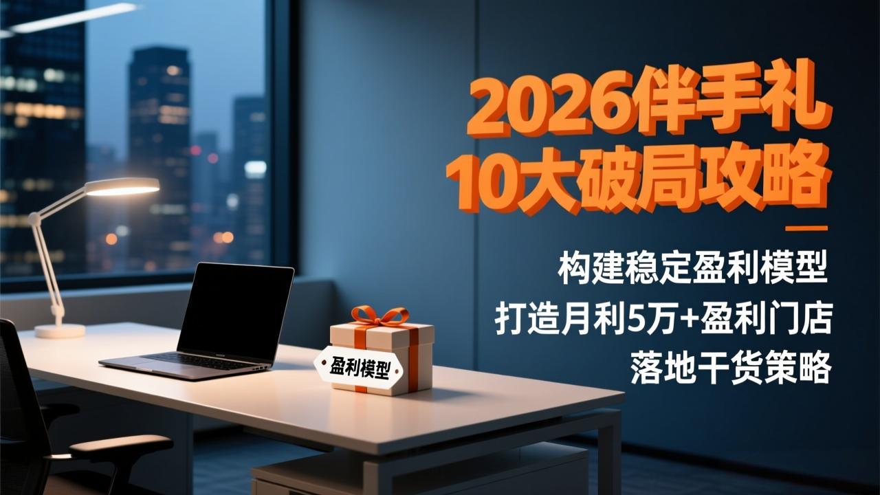 2026伴手礼10大破局攻略：构建稳定盈利模型，打造月利5万+盈利门店，落地干货策略-校睿铺