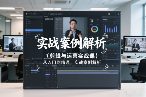 剪辑与运营实战课，从入门到精通，实战案例解析(更新2026)-校睿铺