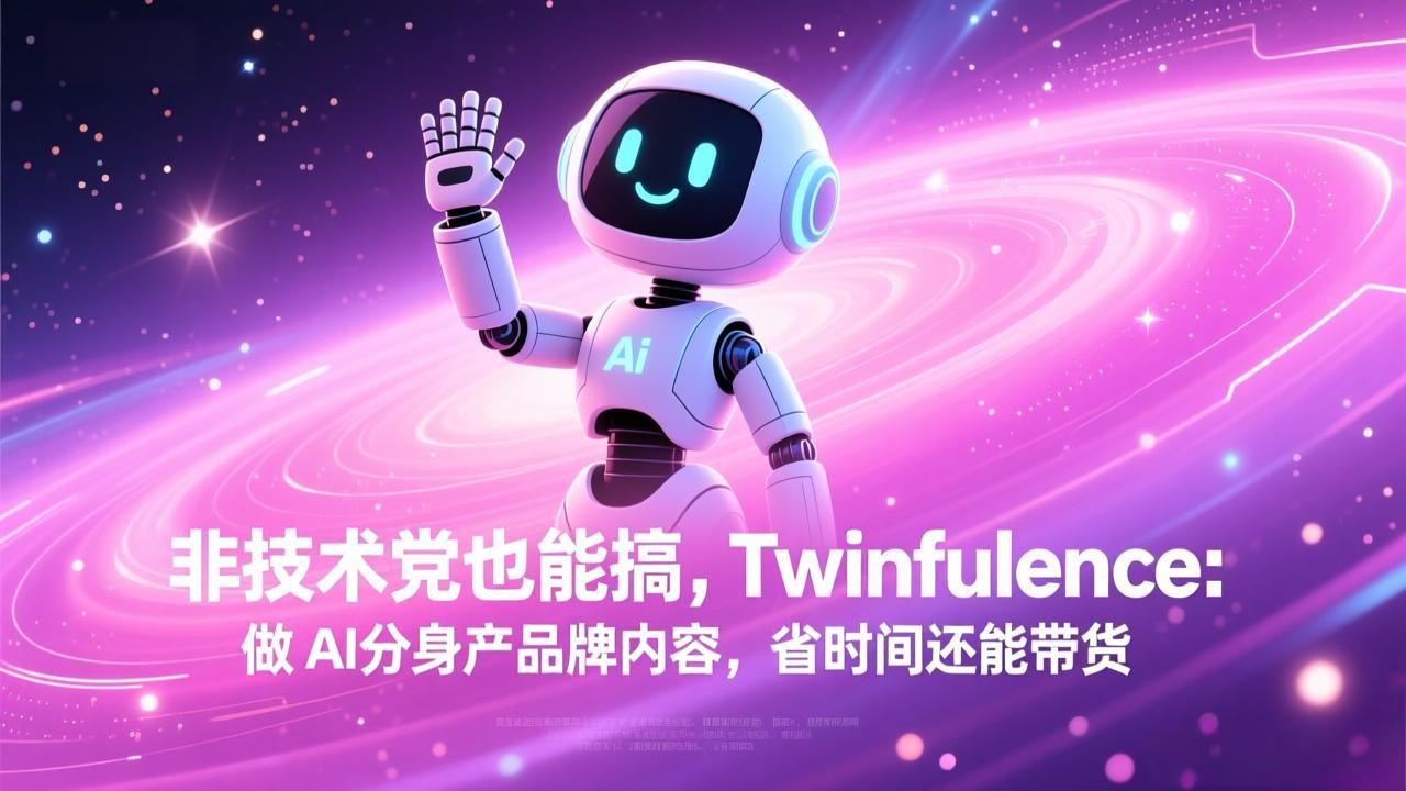 非技术党也能搞!Twinfluence:做 AI 分身产品牌内容,省时间还能带货-校睿铺