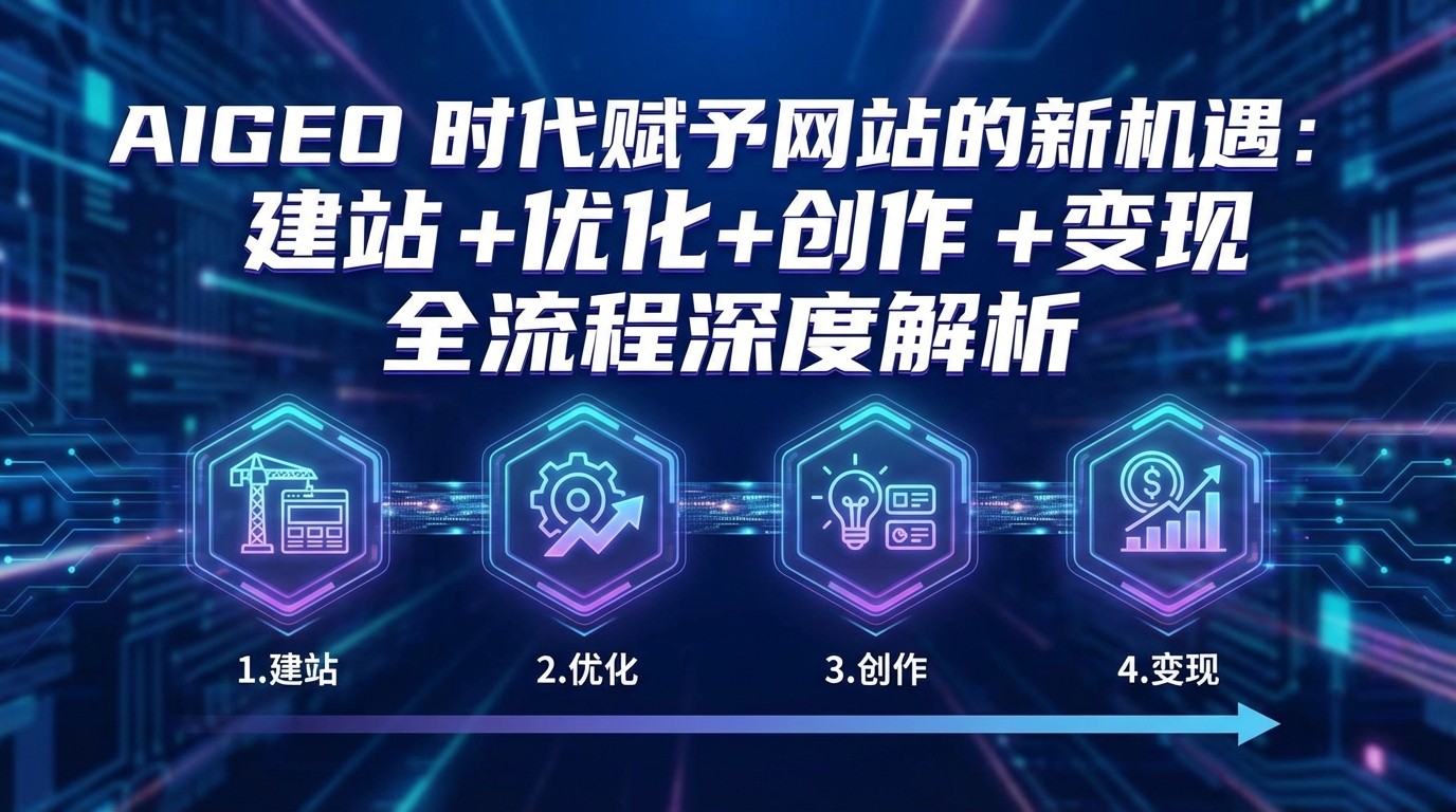 AIGEO+时代赋予网站的新机遇：建站+优化+创作+变现+全流程深度解析-校睿铺