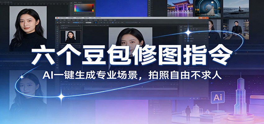 六个豆包修图指令:AI 一键生成专业场景,拍照自由不求人-校睿铺