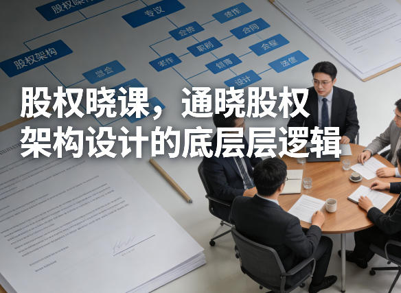 股权晓课，通晓股权架构设计的底层逻辑-校睿铺