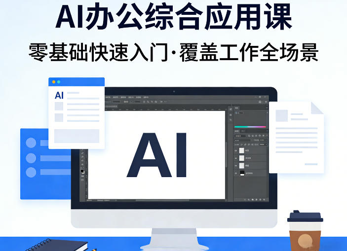 AI办公综合应用课，零基础快速入门，覆盖了工作中各种应用场景-校睿铺