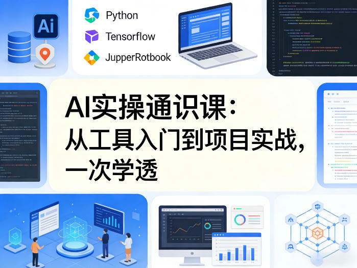 AI实操通识课，从工具入门到项目实战，一次学透-校睿铺
