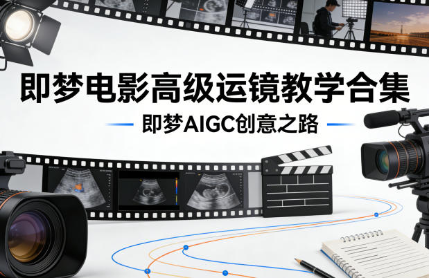 即梦电影高级运镜教学合集，即梦AIGC创意之路-校睿铺