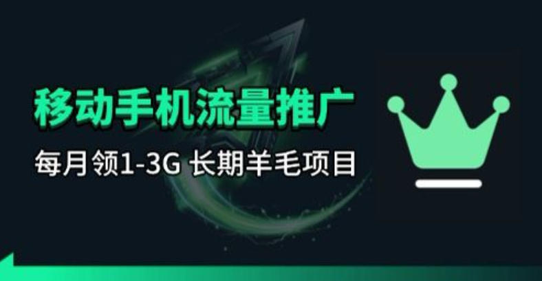 手机流量领取推广_每月一轮，刚需类的长期项目-校睿铺