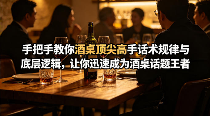 付费文章：手把手教你酒桌顶尖高手话术规律与底层逻辑，让你迅速成为酒桌话题王者(二十年全网独家经验分享)-校睿铺