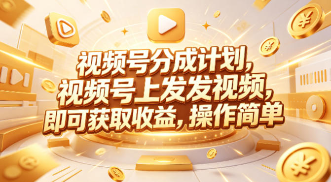 视频号分成计划，599元众筹的Red团队课程，视频号上发发视频，即可获取收益，操作简单-校睿铺