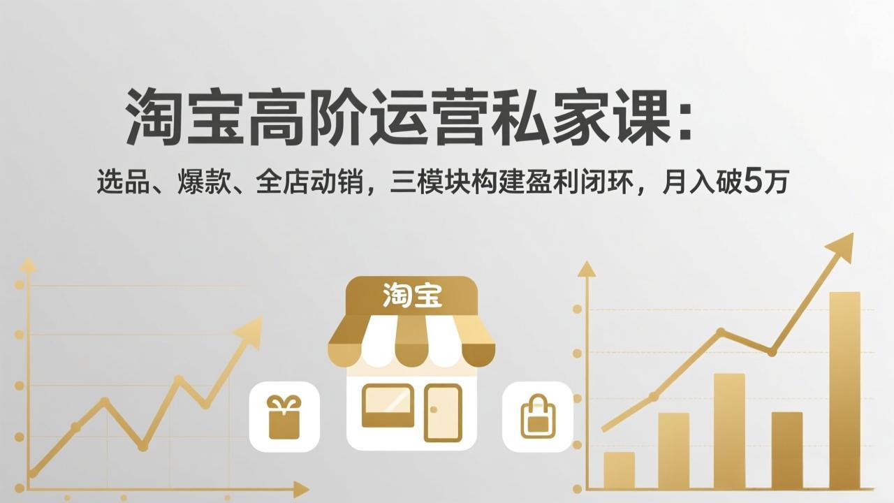 淘宝高阶运营私家课(更新26年4月18-校睿铺