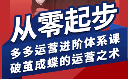 海神·拼多多运营进阶系统课(更新2026)-校睿铺